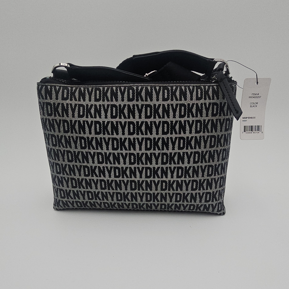 DKNY Black and Gray Logo Handbag - Picture 2 of 8